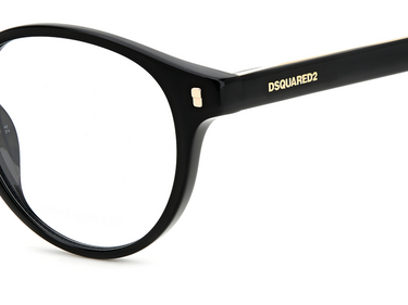 Men Premium Dsquared2 Eyeglasses: D2 0080 - Black - SpecSMART Eye Clinic (Zoom View)